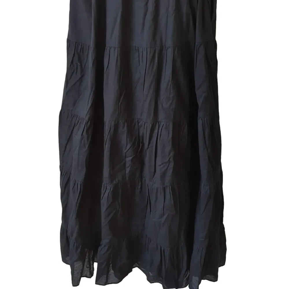 J Crew Ruffle Front Maxi Dress Braided Belt Womens Wrap Size 6 Cottage Core EUC‎ - Picture 6 of 12
